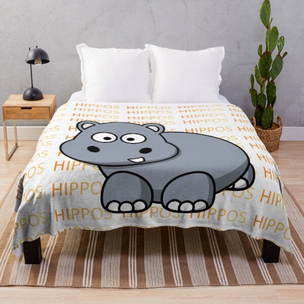 Item preview, hippo design orange and gray designed and sold by Angela27.