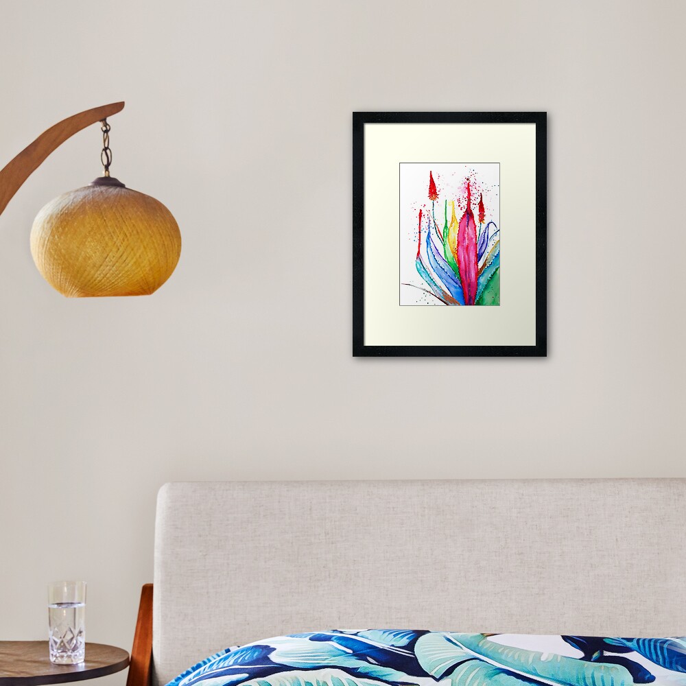 Cooling Aloe Framed Art Print
