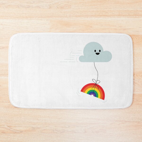 Item preview, Kawaii Cute cloud carrying a rainbow designed and sold by StudioUnrefined.