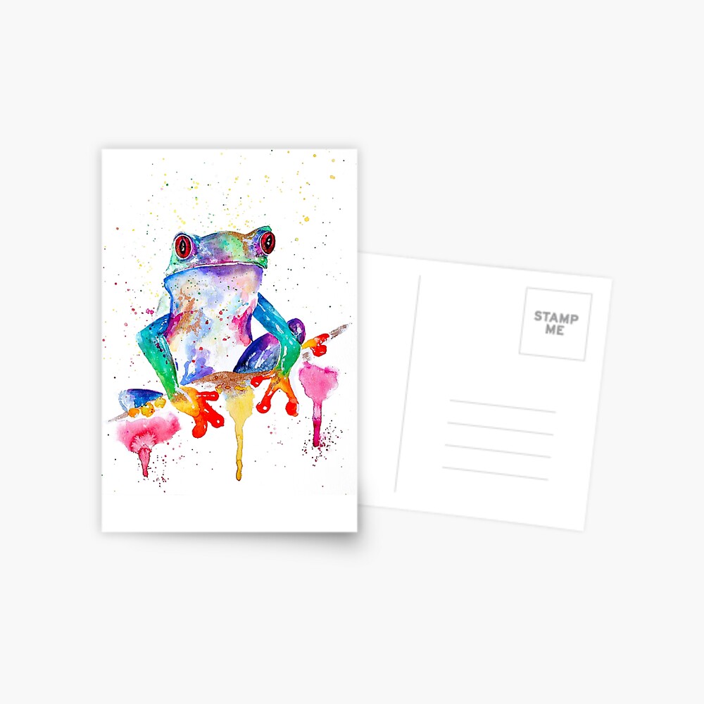 Kiss a frog Postcard