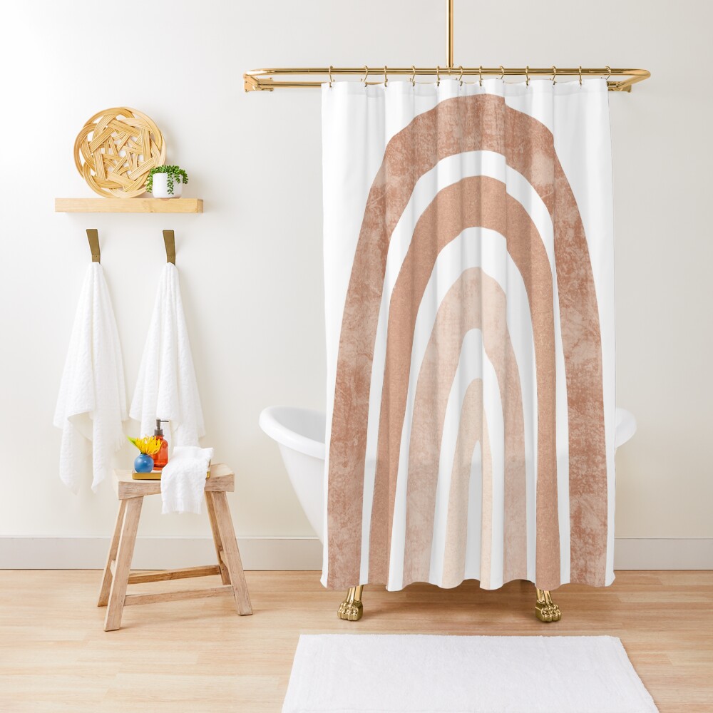 "Neutral boho Rainbow" Shower Curtain for Sale by MissBelle Redbubble