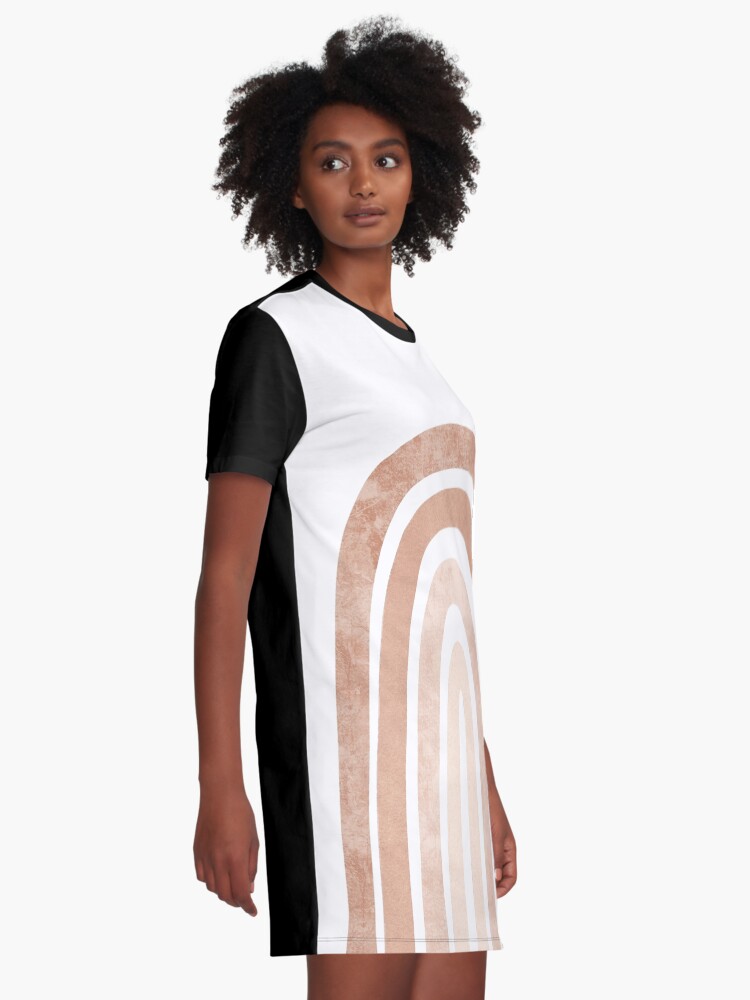 White rainbow hotsell t shirt dress