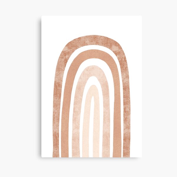 Neutral boho Rainbow Canvas Print