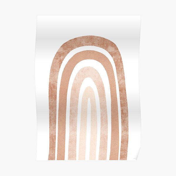 Neutral boho Rainbow Poster