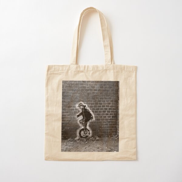 Graffiti sur un mur en pierre Tote bag classique
