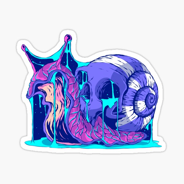 Space Juice 2 - Snail Skull Sticker