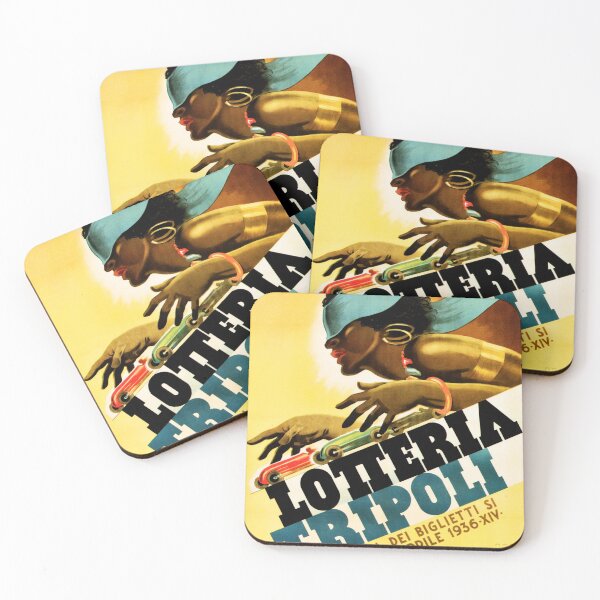 Item preview, LOTTERIA DI TRIPOLI 1936 Retro Italy Lottery Gambling Sports Promotional Art designed and sold by retroposters.