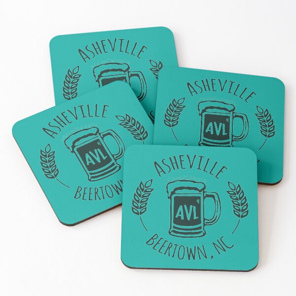 Item preview, Asheville Beertown, NC - Turquoise Green designed and sold by Serena's Asheville Merch.