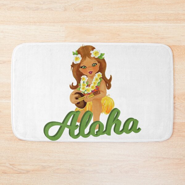 Item preview, Vintage Aloha Hula Girl designed and sold by ComicKitsch.