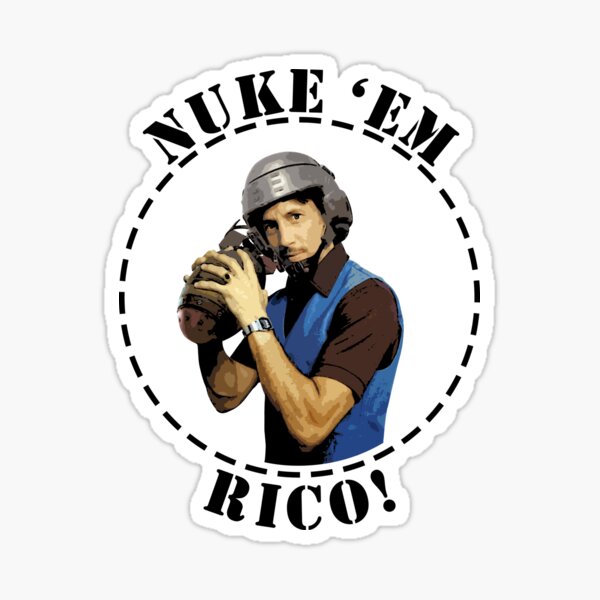 Vista previa del artículo con la obra «Nuke 'em Rico!», diseñado y vendido por GawkArt.
