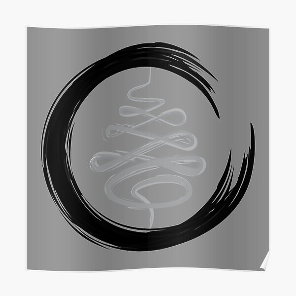 Zen Circle shade Poster