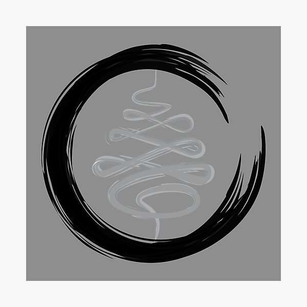 Zen Circle shade Photographic Print