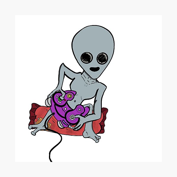 Item preview, Alien Gamer designed and sold by Eggcelantarts.