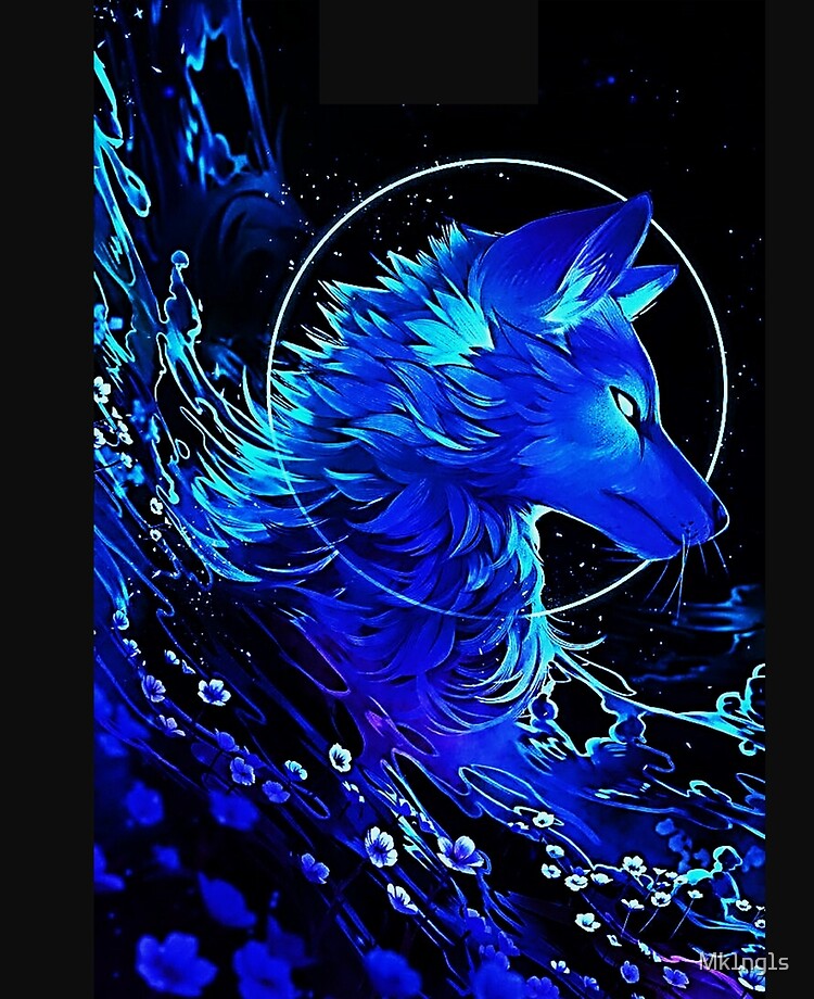 Neon Wolf Ipad Case Skin By Mk1ng1s Redbubble