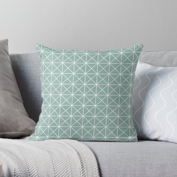 Lignes nordiques menthe Coussin