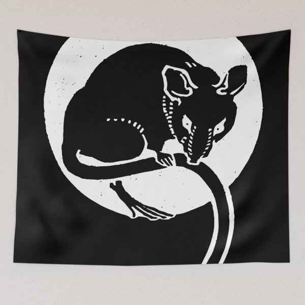 Item preview, Mouse Woodblock - White designed and sold by pennyandhorse.