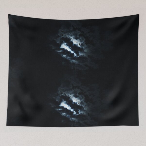 Item preview, Blue Cloudy Sky Full Moon designed and sold by Cas Corbin.