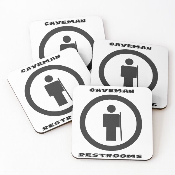 Item preview, Caveman Restrooms designed and sold by FreeRangeWolf.