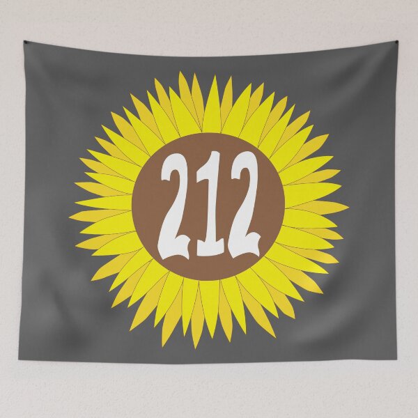 Item preview, Hand Drawn New York Sunflower 212 Area Code designed and sold by itsrturn.