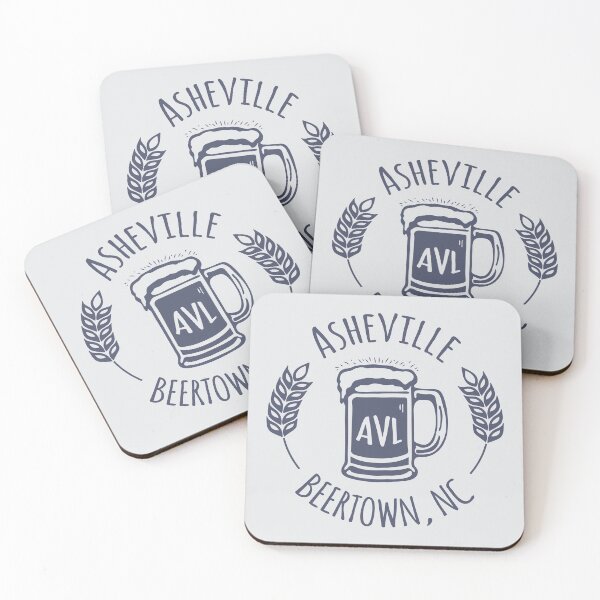 Item preview, Asheville Beertown, NC - Bluegrey on Grey designed and sold by Serena's Asheville Merch.