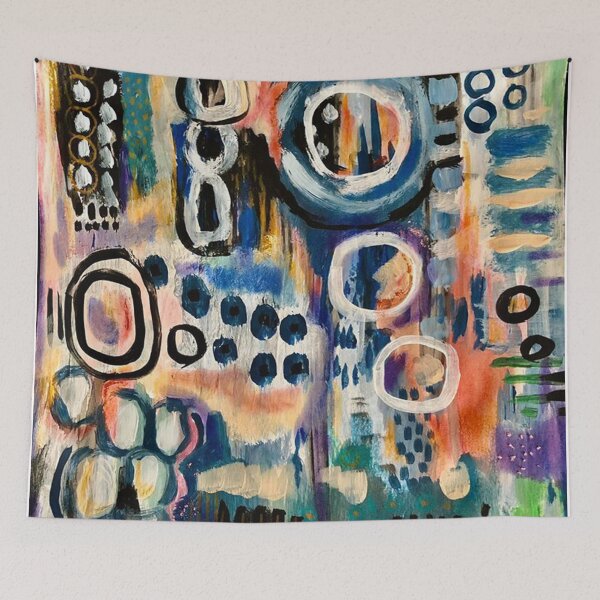 Item preview, Coming up Peaches / OOAK /  Beautiful Abstract / Bright Modern Art / Contemporary designed and sold by artenvironments.