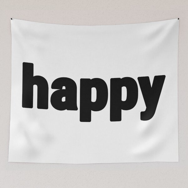 Item preview, happy - English language - Saying about feelings designed and sold by KorSeouDesign.
