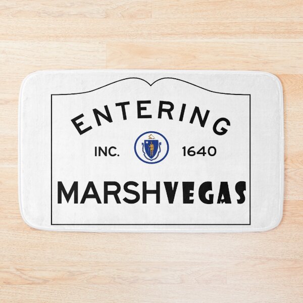 Item preview, Entering MarshVegas Road Sign - aka Marshfield, Massachusetts designed and sold by SouthShorePics.