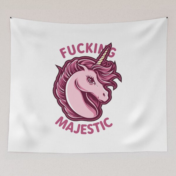 Item preview, Fucking Majestic Unicorn Feminist Emblem Logo Social Statement Rude Funny designed and sold by M3G4MERCH.
