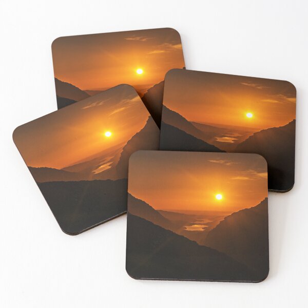 Item preview, Sunset over Padarn Lake near Snowdon designed and sold by DafyddEm.