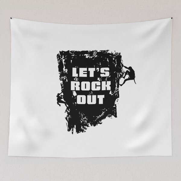 Item preview, Rock Climbing Let's Rock Out designed and sold by StudioUnrefined.