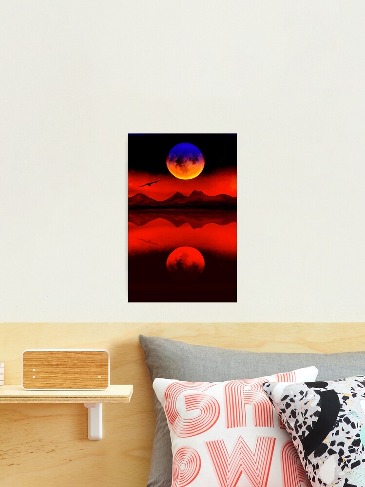 Thumbnail 1 of 3, Photographic Print, Rainbow Moon designed and sold by Ron C. Moss.