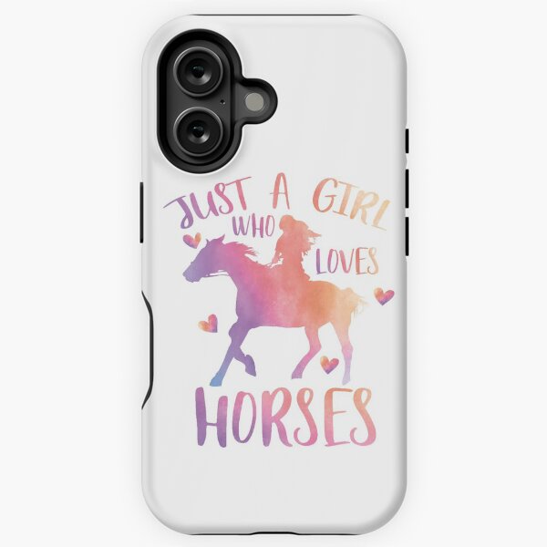 Aperçu de l'œuvre Juste une fille qui aime les chevaux créée et vendue par PrettyPittie Shop.