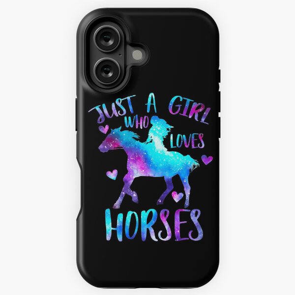 Aperçu de l'œuvre Juste une fille qui aime les chevaux créée et vendue par PrettyPittie Shop.