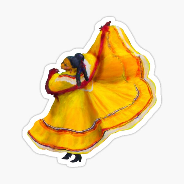 Item preview, Baile Folklorico Vestido Amarillo designed and sold by Ivan Ramirez.