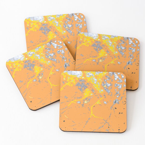 Item preview, Marbled Pattern in Orange, Yellow and Grey designed and sold by michellelegrand.