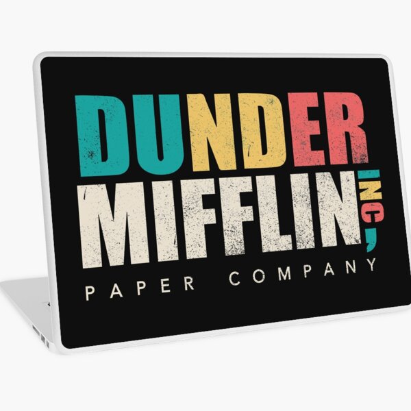 Dunder Mifflin Paper Company Vinyl Sticker. the Office Laptop 