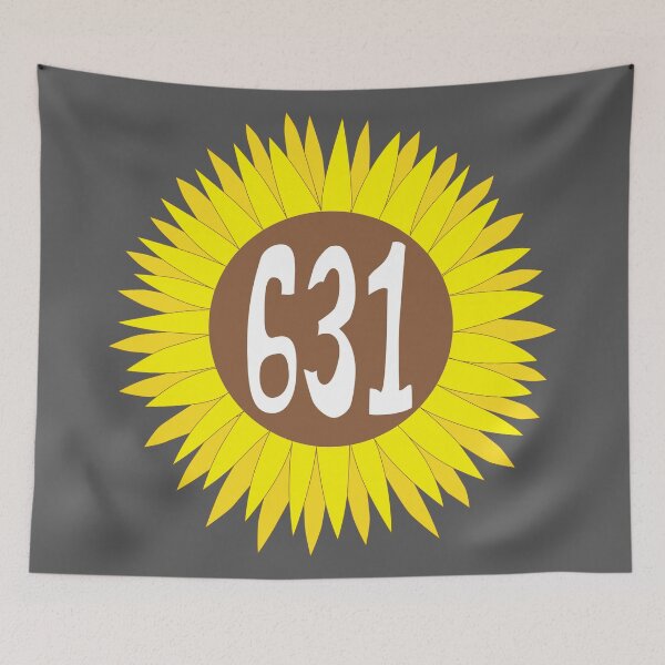 Item preview, Hand Drawn New York Sunflower 631 Area Code designed and sold by itsrturn.