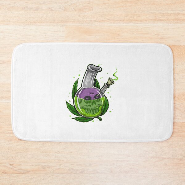 Item preview, Marijuana skull in bong with hemp designed and sold by Astalawistababy.
