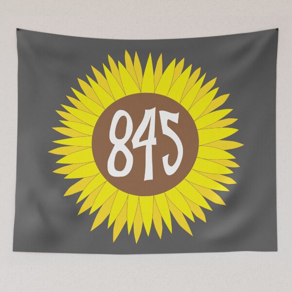 Item preview, Hand Drawn New York Sunflower 845 Area Code designed and sold by itsrturn.