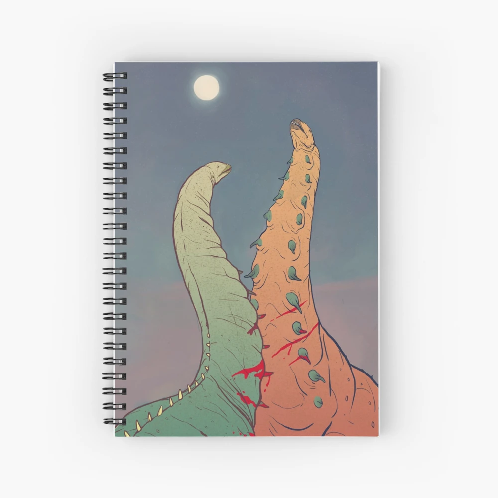 APATOSAURUS FIGHT .speculative paleoart series: nº1 | Spiral Notebook