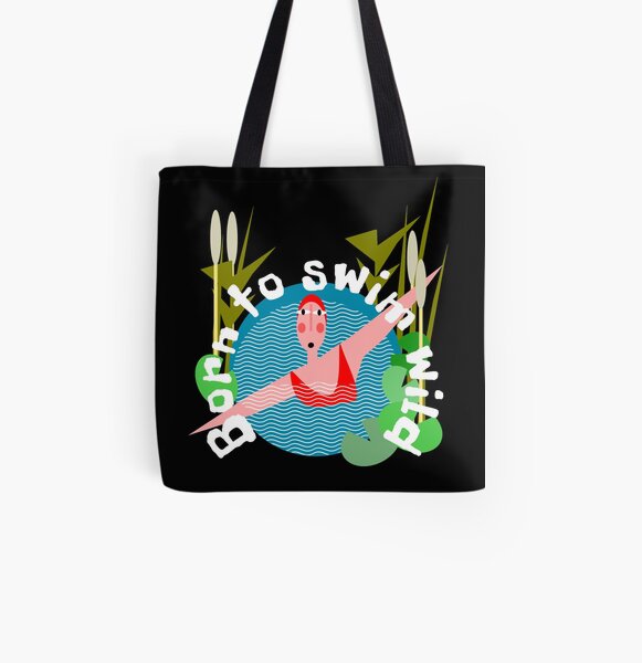 Born to Wild swim All Over Print Tote Bag