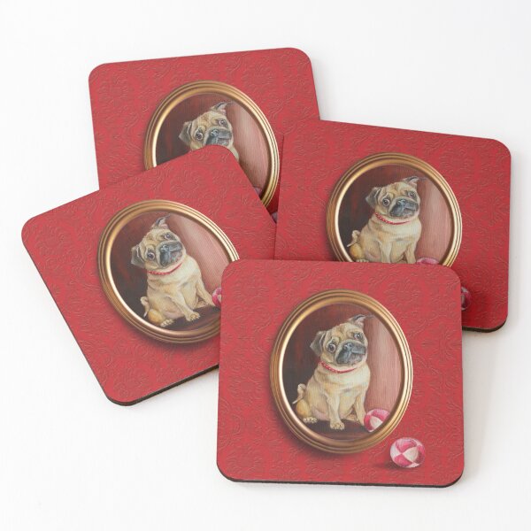 Item preview, Pug Dog & Juggling Ball  - Cute Pet Paintings Collage  designed and sold by CanisArt.