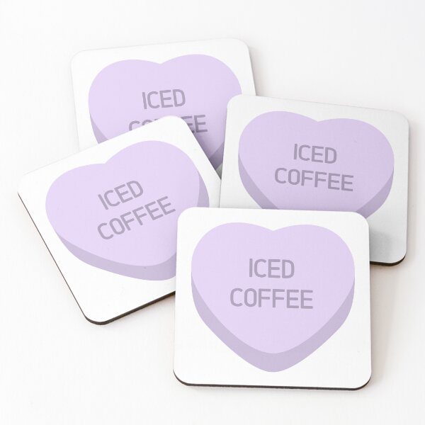 Item preview, Iced Coffee Candy Heart designed and sold by katrock2020.