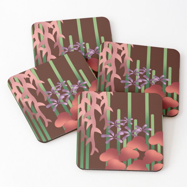 Item preview, elegant plant scene (colored) designed and sold by nina-susanna.