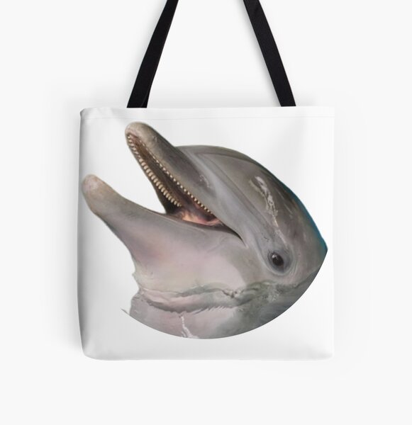 : I Just Really Like Dolphins Cute Dolphin Girl Tote Bag :  Clothing, Shoes & Jewelry