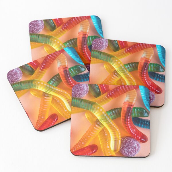 Item preview, Colorful Candy Gummy Worms  designed and sold by newburyboutique.