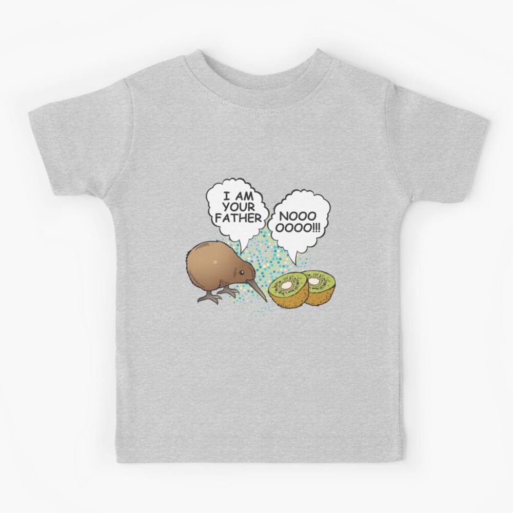 meget Forstyrre peeling Funny New Zealand Kiwi Bird Kiwi Fruit I Am Your Father Nerd Geek" Kids T- Shirt for Sale by ArtTeez | Redbubble