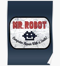 Mr Robot - Computer Repair With A Smile Poster