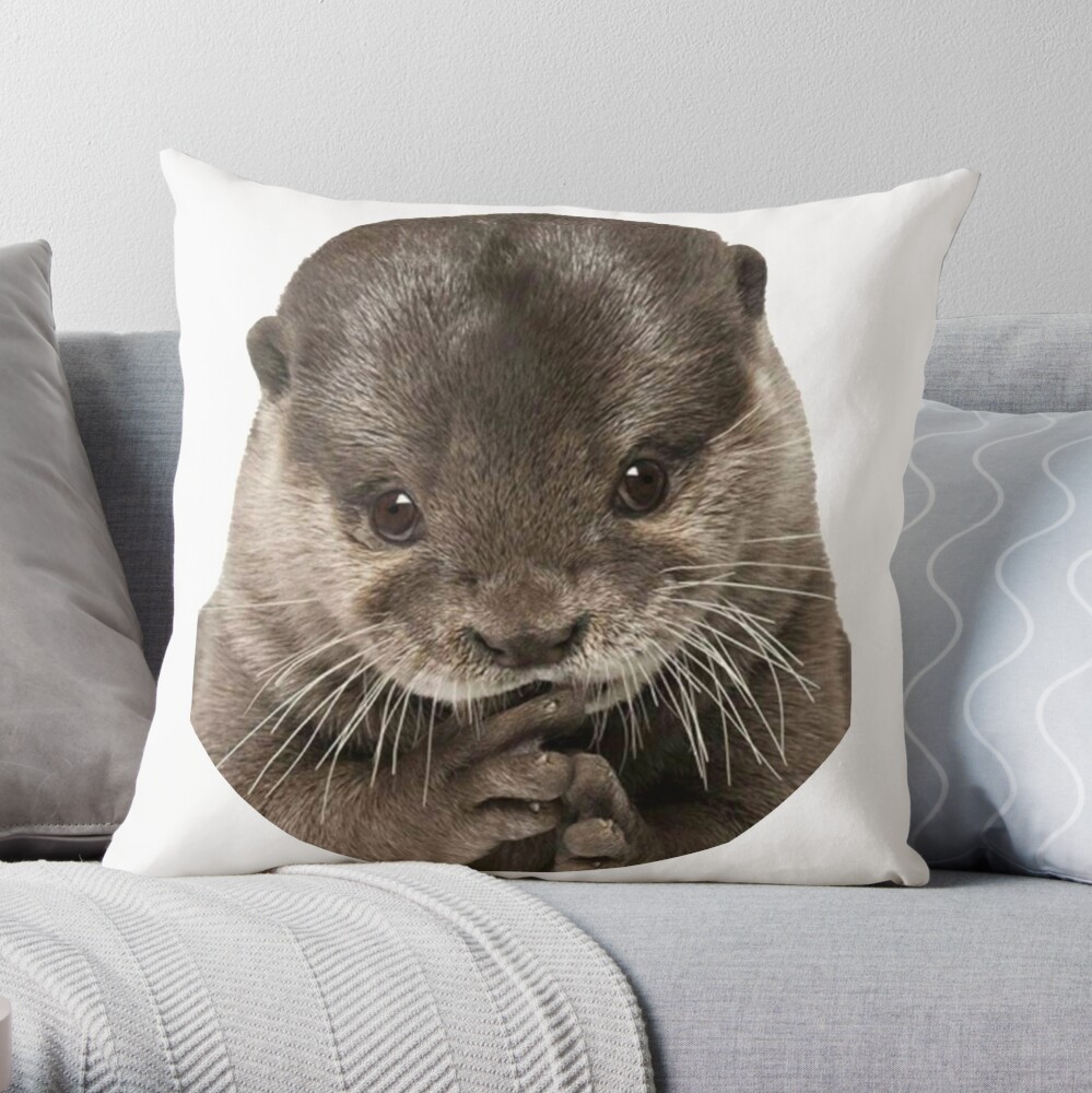 Tote bag avec l'œuvre « Loutre de bébé mignon » de l'artiste animalfaces