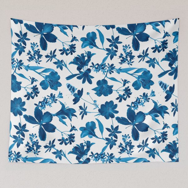 Artikelvorschau, Blaue Blumen entworfen und verkauft von AnaAnaDesign.